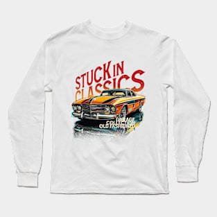 Stuck in classic car Long Sleeve T-Shirt